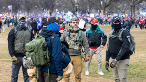 Getty Images Oath Keepers at a "Stop the Steal" rally