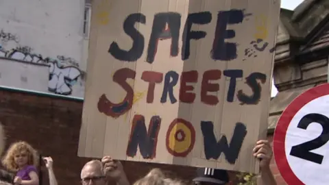 BBC Safe streets placard