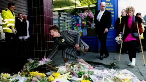 PA Tributes paid to the victims of the Warrington bomb in 1993