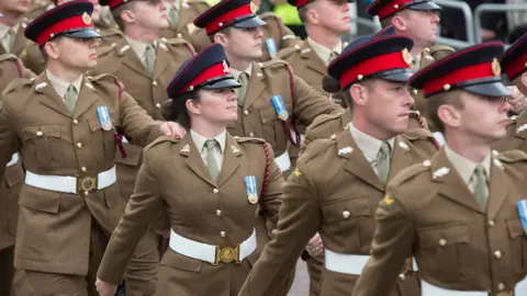 Crown Copyright British soldiers in the National Armed Forces Day parade