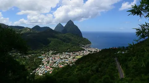 Getty Images The Pitons of Saint Lucia