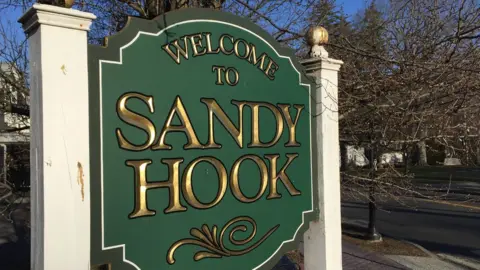 Sign at entrance to Sandy Hook