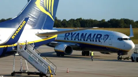 Reuters Ryanair planes on runway