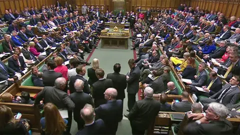 PA MPs in the Commons during Prime Minister's Questions