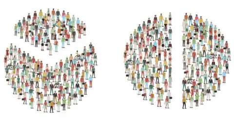 Getty Images Social divisions, illustration