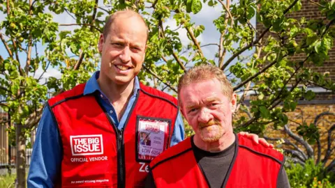 The Big Issue / Reuters Prince William with Dave Martin