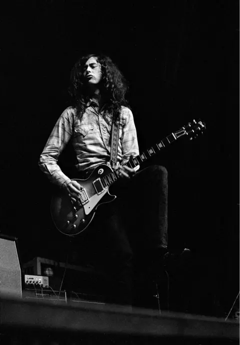 Jorgen Angel The band New Yardbirds performing in Copenhagen in 1968