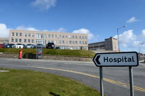 Alamy Gilbert Bain hospital, Lerwick
