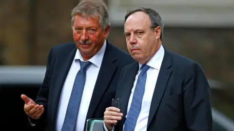 Reuters DUP MPs Sammy Wilson and Nigel Dodds