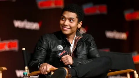 Getty Images Chance Perdomo at a press conference for Sabrina