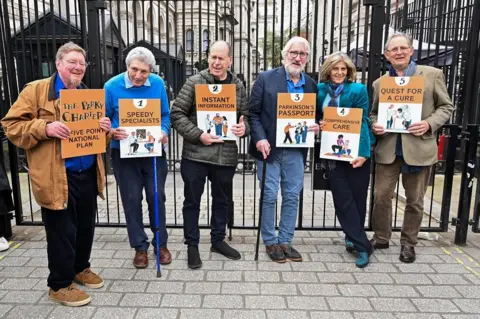 PA Media Mark Mardell, Paul Mayhew-Archer, Rory Cellan-Jones, Jeremy Paxman, Gillian Lacey-Solymar and Sir Nicholas Mostyn at Downing Street on Thursday