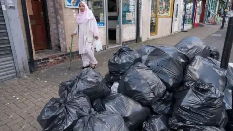 Getty Images black bin bags