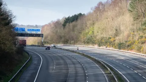 Getty Images Empty M4 motorway