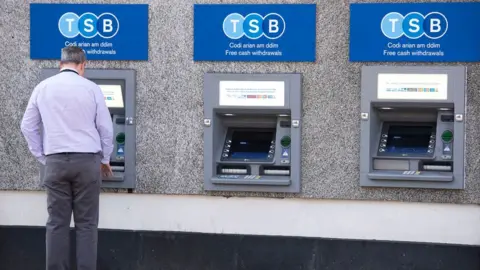 Getty Images Man at TSB ATMs