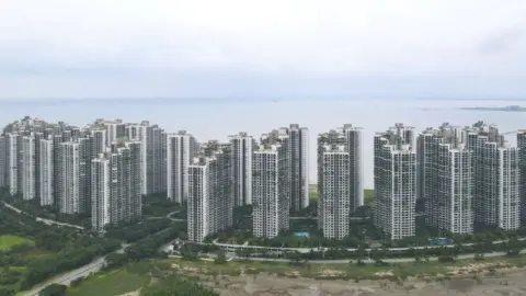A general view of condominiums at Forest City, a development project launched under China's Belt and Road Initiative in Gelang Patah in Malaysia's Johor state