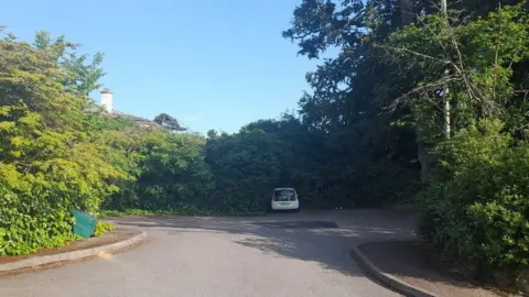 Stephan Fifield The car park at Idsall Drive in Prestbury