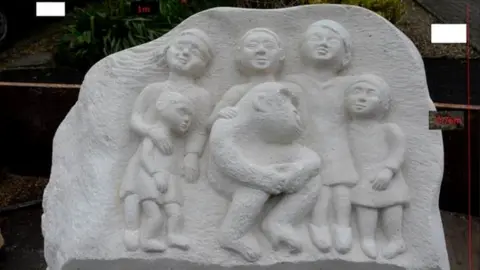 Uley Society Memorial statue for John Daniel the gorilla