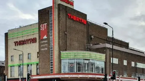 The art deco Stephen Joseph Theatre building in Scarborough.