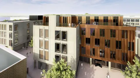 Oxfordshire County Council An artist's impression of how Speedwell House would look