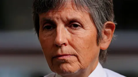 Victoria Jones/PA Wire Close-up of a sombre-looking Dame Cressida Dick, with closely cropped hair, in her previous role as Metropolitan Police Commissioner 