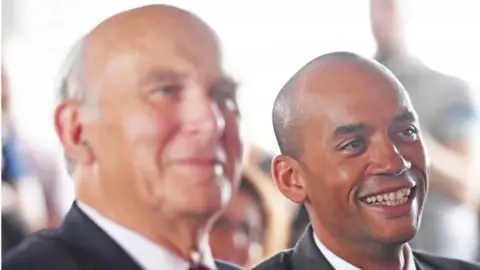 PA Sir Vince Cable and Chuka Umunna