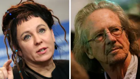 Reuters Olga Tokarczuk and Peter Handke