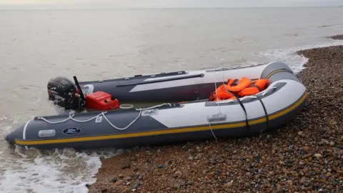 Susan Pilcher Migrant boat used to cross the channel