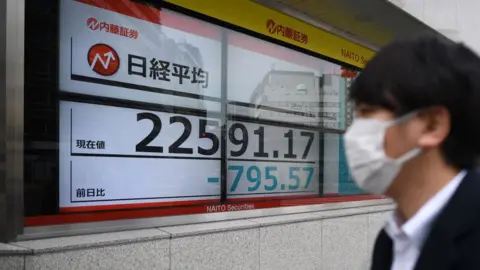 Getty Images asia markets drop