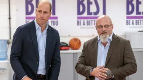 PA Media Prince William and Mr Bryden