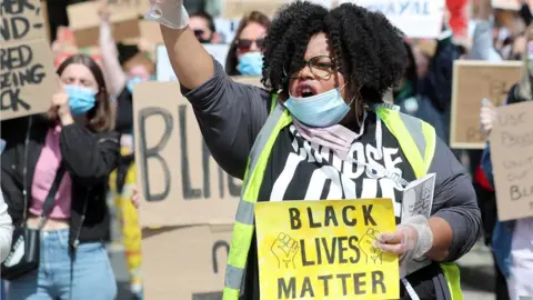 Pacemaker Black Lives Matter protest in Belfast