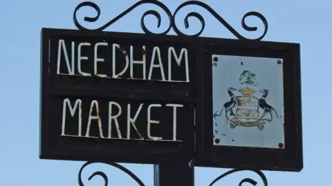 Adrian S Pye/Geograph Needham Market sign