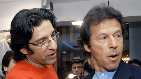 Getty Images Wasim Akram and Imran Khan