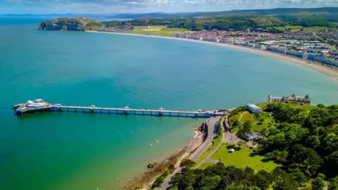 Getty Images Aerial photo of Llandudno in the sunshine