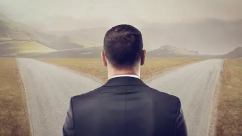 Getty Images fork in the road