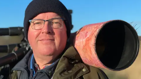 Mike Liggins/BBC Steve Everett at Minsmere