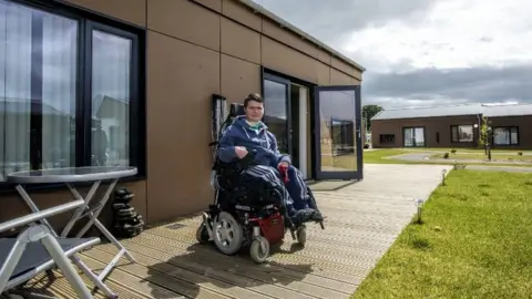 John Baikie Dylan Bogue at the new FitHome village