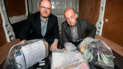 PA Trevor Birney and Barry McCaffrey