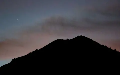 Justin Sullivan/Getty Images Great Conjunction above Mt Tamalpais, California