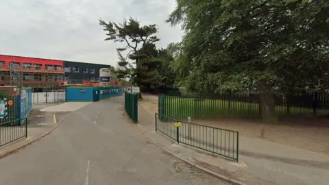 Google Road entrance pictured in May