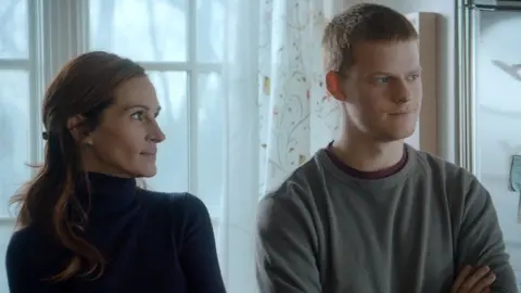 TIFF Lucas Hedges with Julia Roberts in Ben is Back