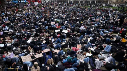 Reuters Protest at Parliament Square