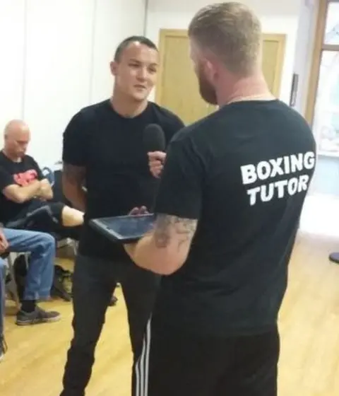 Chris Sylvester interviewing Josh Warrington