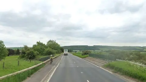 Google The section of the A64 that is due to be closed