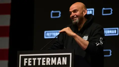 Getty Images John Fetterman smiles