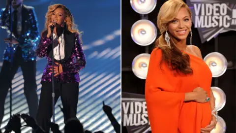 Getty Images Beyonce at the 2011 MTV VMA's