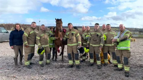 Scottish Fire and Rescue Service Ace the horse