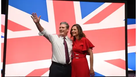 Sir Keir's wife Victoria has been seen at his side at party conferences