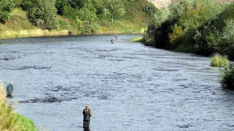 Andrew Curtis Fishing on the River Tweed