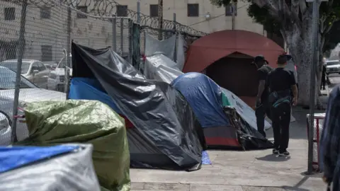 Homeless encampment in Los Angeles