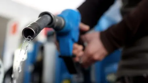 Getty Images A close up of a petrol pump